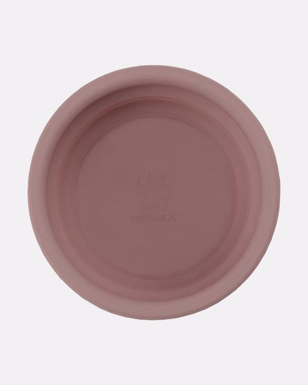 HEVEA Bowl on the go - Portable folding bowl in natural rubber (Pink)