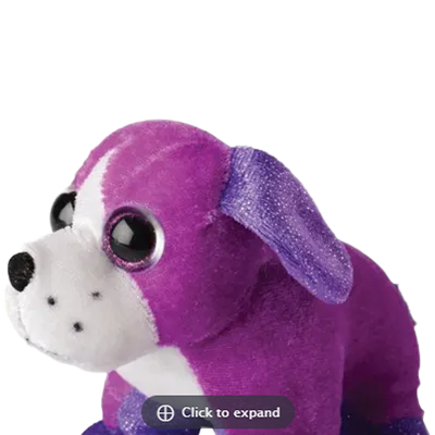 Glitter Sitting Dog Plush Toys