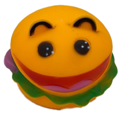 Hamburger Squeaky Dog Toy