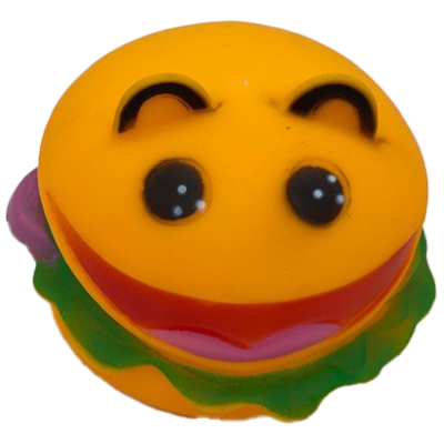 Hamburger Squeaky Dog Toy