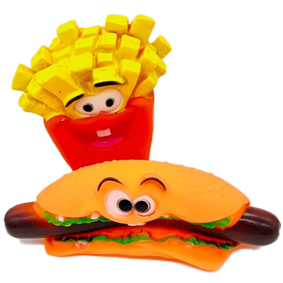 Hot Dog Squeaky Dog Toy