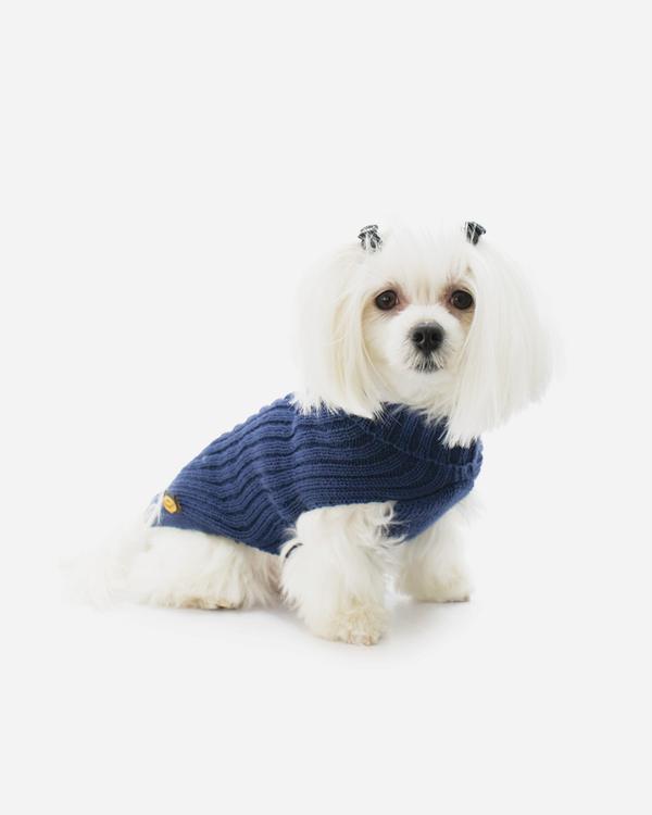 Blue Knitted Sweater from Fashion Dog