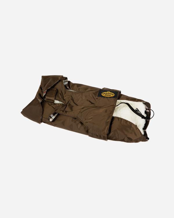 Brown rain jacket with removable lining from Fashion Dog