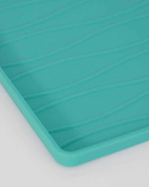 Base for Food and Water Bowls in Silicone - Turquoise - S