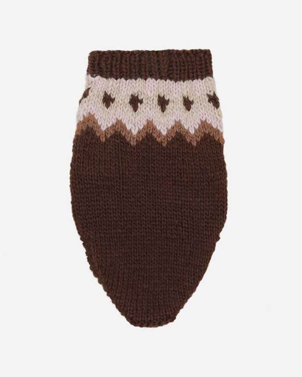 VOV & VUF Icelandic inspired hand knit - Brown