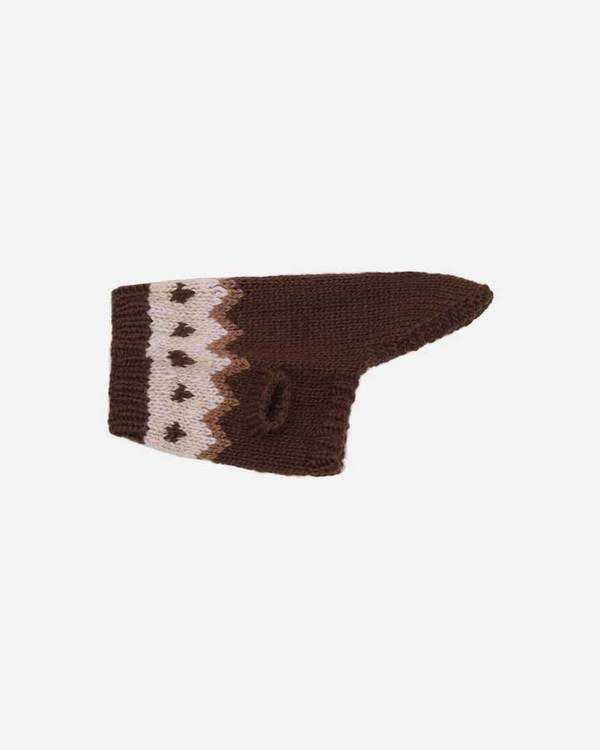 VOV & VUF Icelandic inspired hand knit - Brown