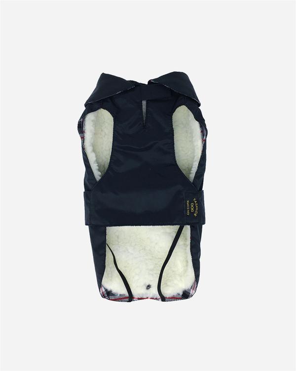 Black rain jacket with removable lining from Fashion Dog (art.109)