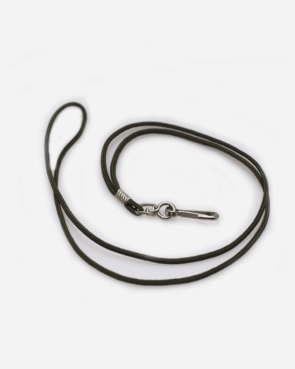 Flute string with carabiner (Olive green)