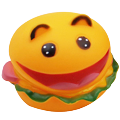 Hamburger Squeaky Dog Toy